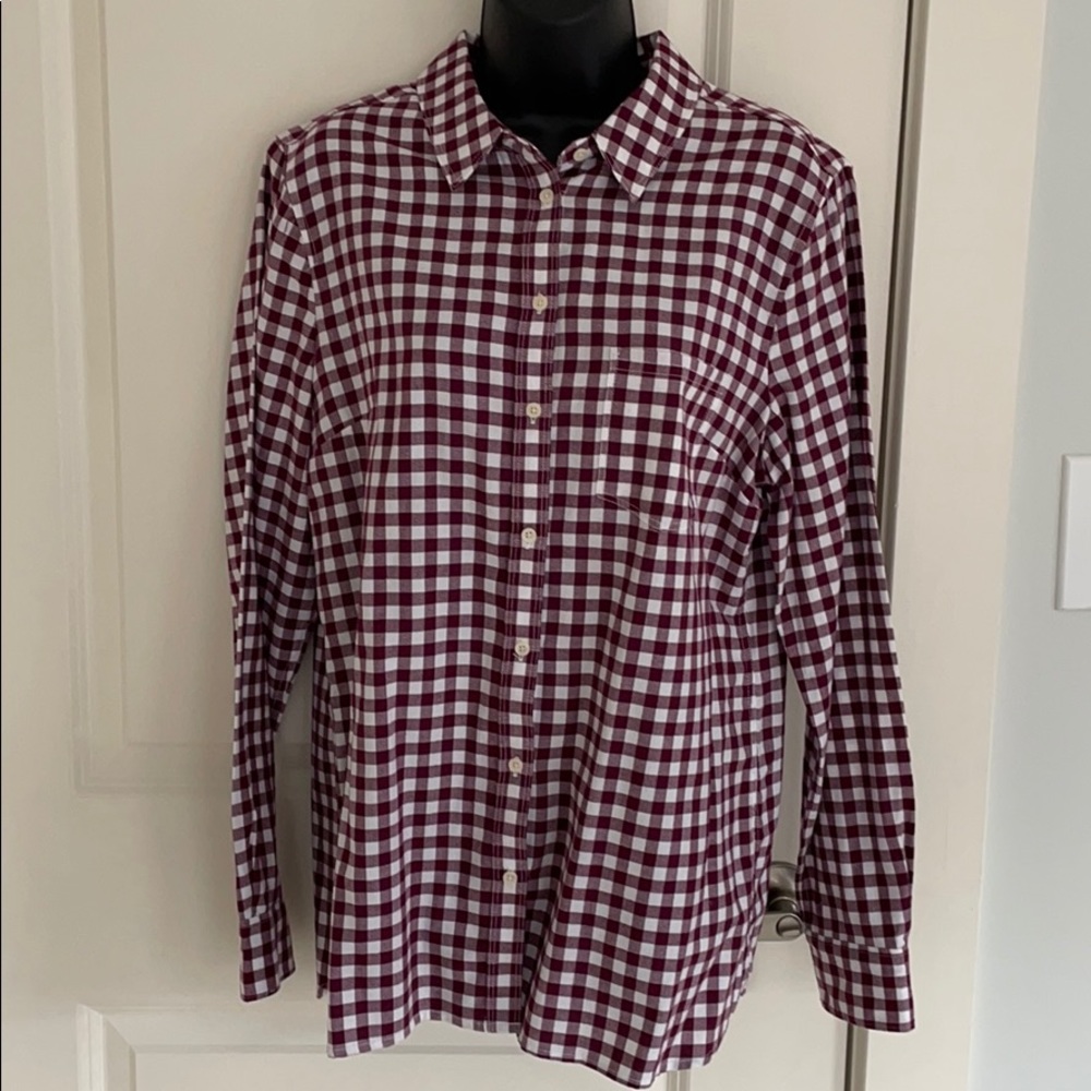 Banana Republic Gingham Flannel Button Up